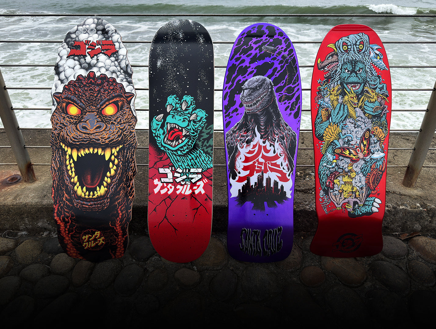 New Godzilla x Santa Cruz Skateboard Decks Land at Godzilla Store US