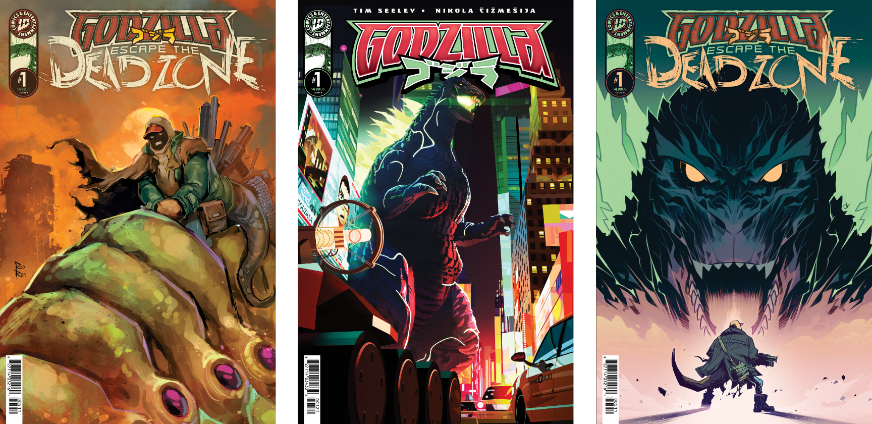 Exclusive First Look: 'Godzilla' #1 & 'Escape the Deadzone' #1 Covers Exclusive First Look: 'Godzilla' #1 & 'Escape the Deadzone' #1 Covers