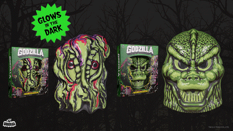 Godzilla Glows in New Retro-style Super7 Halloween Masks