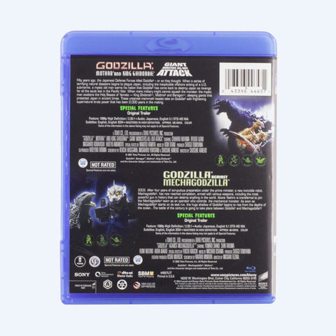 Godzilla Against Mechagodzilla / Godzilla, Mothra, And King Ghidorah: Giant Monsters All-Out Attack Blu-Ray