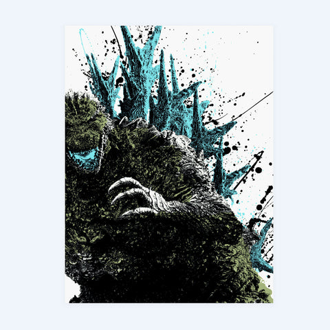 Godzilla Minus One Screen-Printed Glow Poster