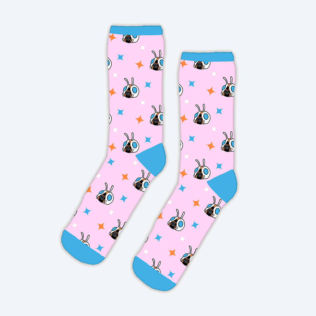 Mothra Pink/Blue Socks – Godzilla