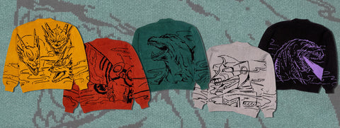 Monster Battles Inspire New Godzilla Cardigan Collection by Steady Hands