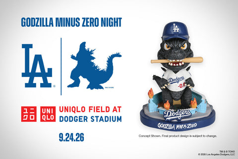 Los Angeles Dodgers Announce Godzilla Minus Zero Night at Dodger Stadium