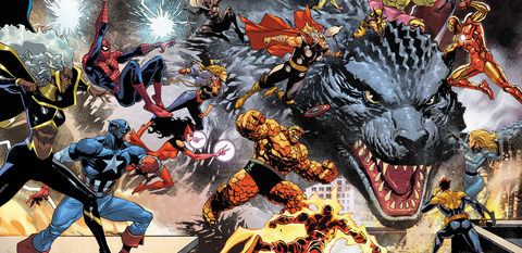 'Godzilla vs. Marvel' Comics Kick Off March 2025