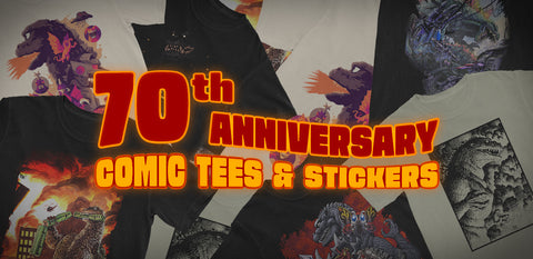 Celebrate Godzilla's 70th Anniversary With Exclusive Comic Cover Tees & Stickers