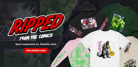 Get Graphic with New Godzilla Comic Art Apparel Collection