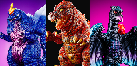 Mondo Announces Exclusive New Godzilla, SpaceGodzilla, and Rodan Figures