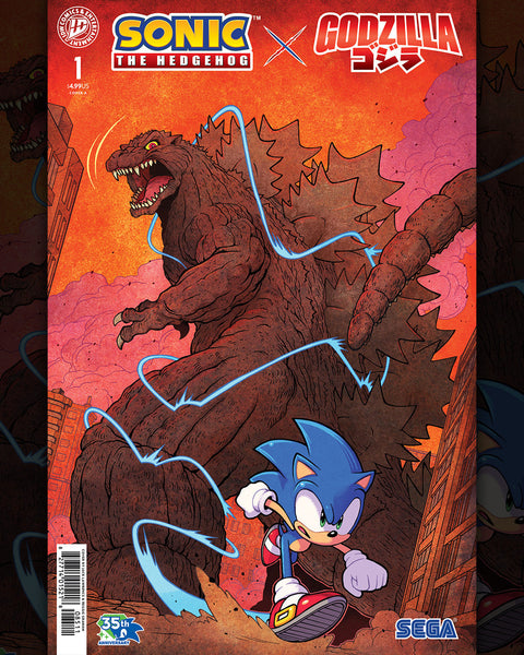 Godzilla Meets Sonic the Hedgehog in Explosive New IDW Comic Crossover