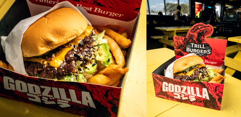 Trill Burgers Announces Suitably Smashed 'Godzilla Burger'