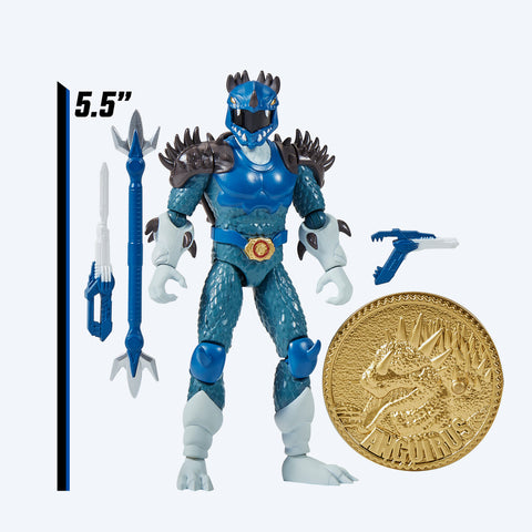 Godzilla vs Mighty Morphin Power Rangers Kaiju Ranger Blue Anguirus Action Figure