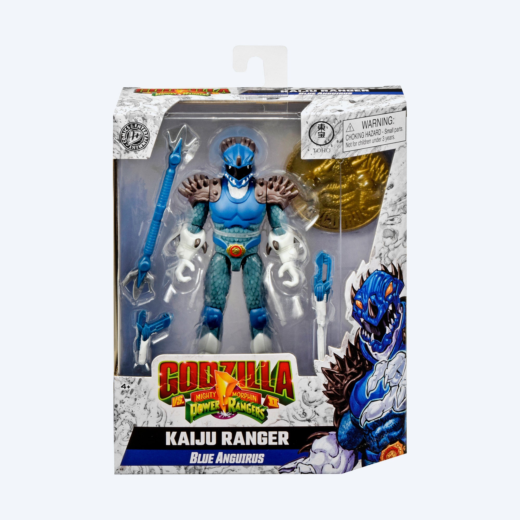 Godzilla vs Mighty Morphin Power Rangers Kaiju Ranger Blue Anguirus Ac