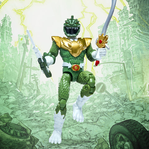 Godzilla vs Mighty Morphin Power Rangers Kaiju Ranger Green Godzilla Action Figure