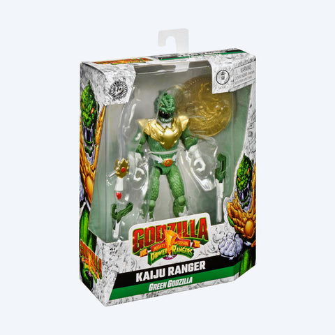Godzilla vs Mighty Morphin Power Rangers Kaiju Ranger Green Godzilla Action Figure