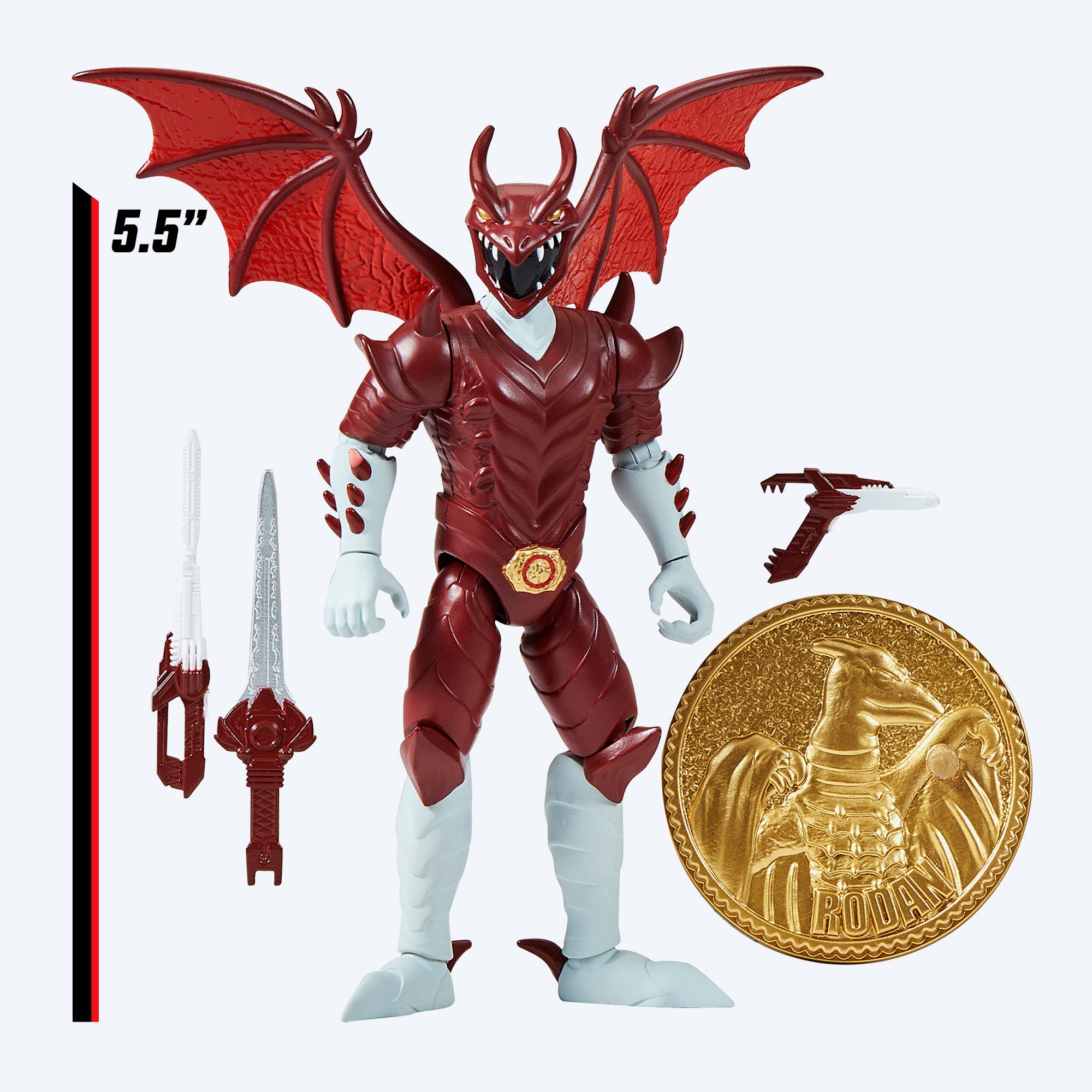 Power Rangers Rodan Ranger Godzilla vs Mighty Morphin Power Rangers Kaiju Ranger Red Rodan Action