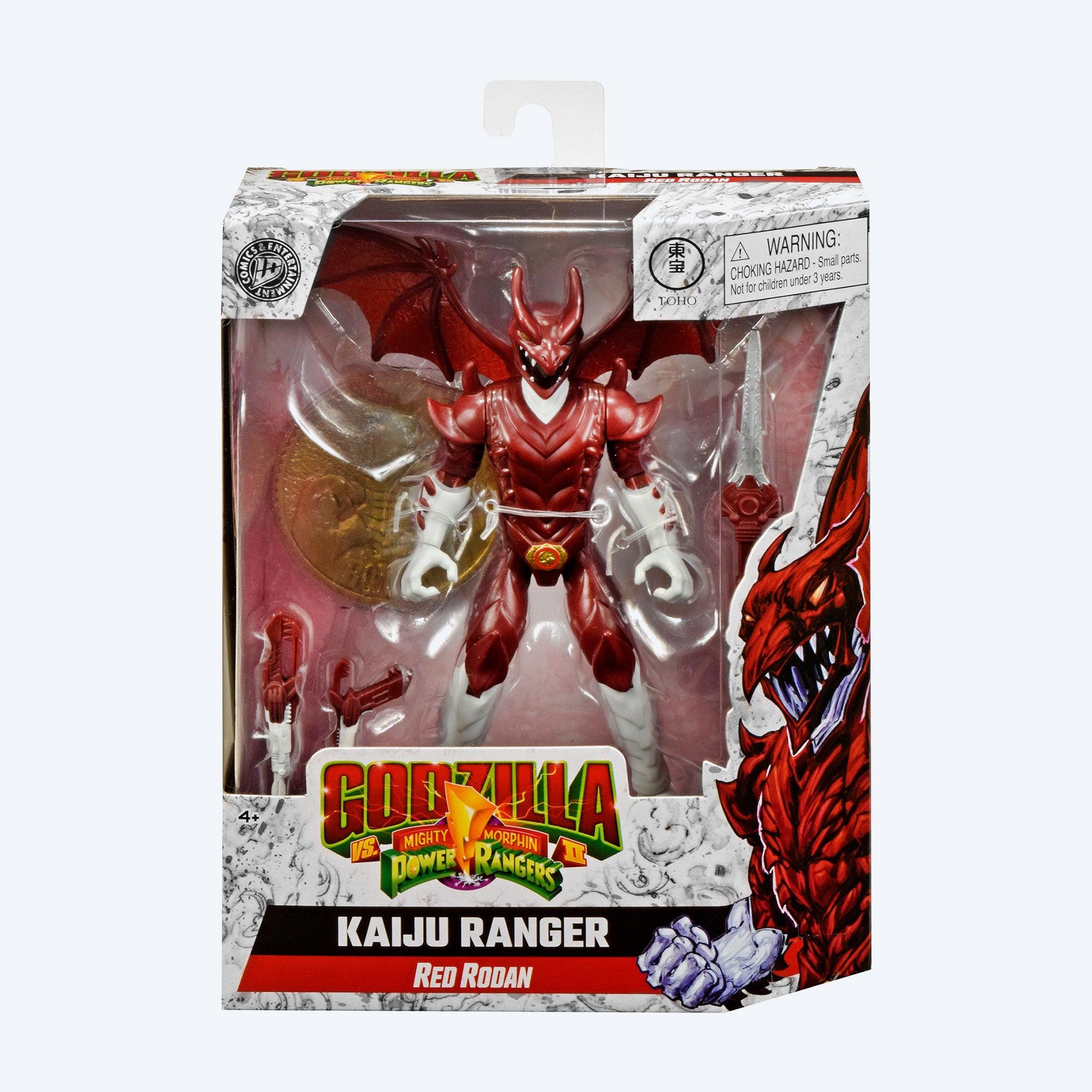 Godzilla vs Mighty Morphin Power Rangers Kaiju Ranger Red Rodan Action