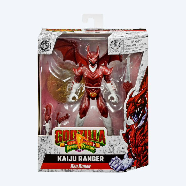 Rodan Ranger Godzilla vs Mighty Morphin Power Rangers Kaiju Ranger Red Rodan Action