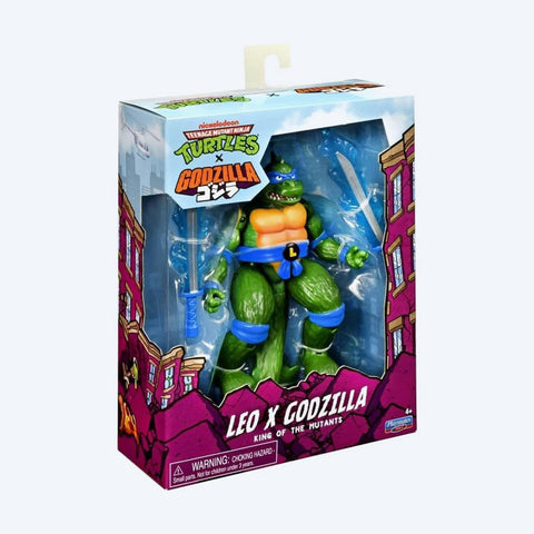 Teenage Mutant Ninja Turtles & Godzilla Cross-over:  Leonardo x Godzilla Figure