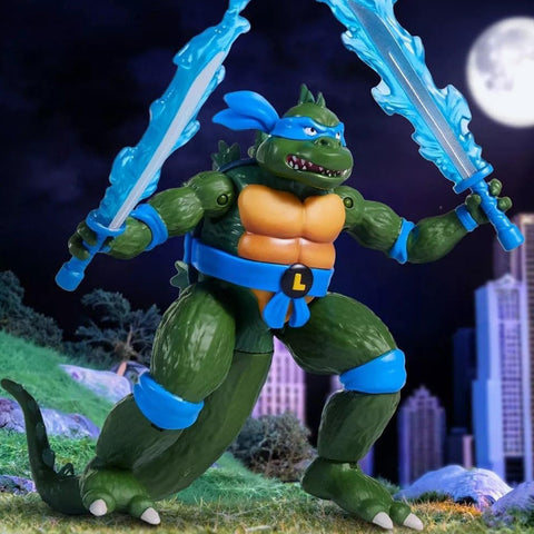 Teenage Mutant Ninja Turtles & Godzilla Cross-over:  Leonardo x Godzilla Figure