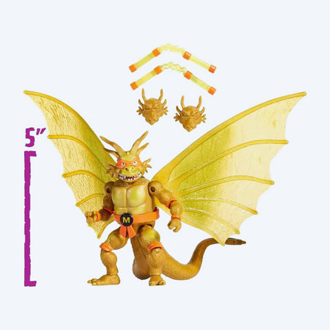 Teenage Mutant Ninja Turtles & Godzilla Cross-over: Michelangelo x King Ghidorah Figure