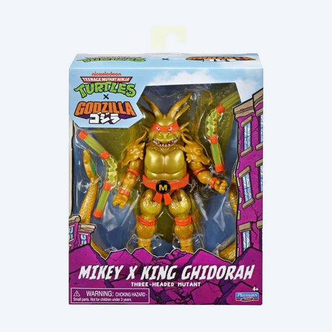 Teenage Mutant Ninja Turtles & Godzilla Cross-over: Michelangelo x King Ghidorah Figure