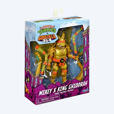 Teenage Mutant Ninja Turtles & Godzilla Cross-over: Michelangelo x King Ghidorah Figure