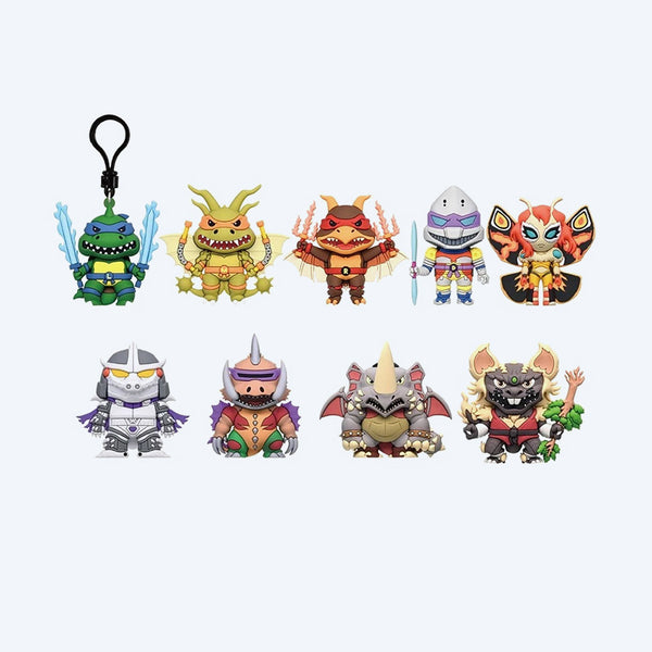 Nakajin キャラクターグッズ Teenage Mutant Ninja Turtles x Godzilla 3D Foam Bag Clip Blind Box