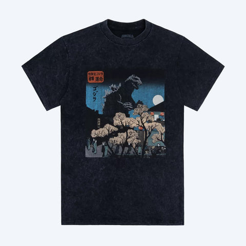 Godzilla Silhouette Painting T-Shirt