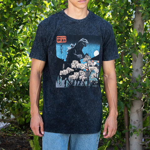 Godzilla Silhouette Painting T-Shirt