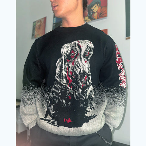 Godzilla vs. Hedorah Jacquard Knit Crewneck