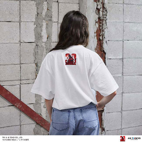 Godzilla vs. Destoroyah 30th Anniversary Scene Illustration T-Shirt 1 White