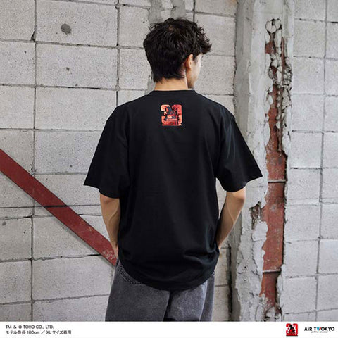 Godzilla vs. Destoroyah 30th Anniversary Scene Illustration T-Shirt 1 Black