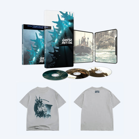Godzilla Minus One SteelBook + Exclusive T-Shirt