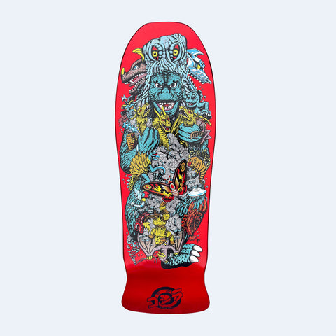 Santa Cruz Roskopp Skateboard Deck - Red Variant