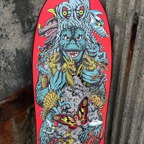 Santa Cruz Roskopp Skateboard Deck - Red Variant