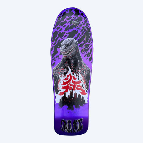 Santa Cruz Shin Godzilla Knox Firepit Purple Skateboard Deck