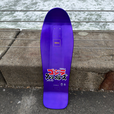Santa Cruz Shin Godzilla Knox Firepit Purple Skateboard Deck