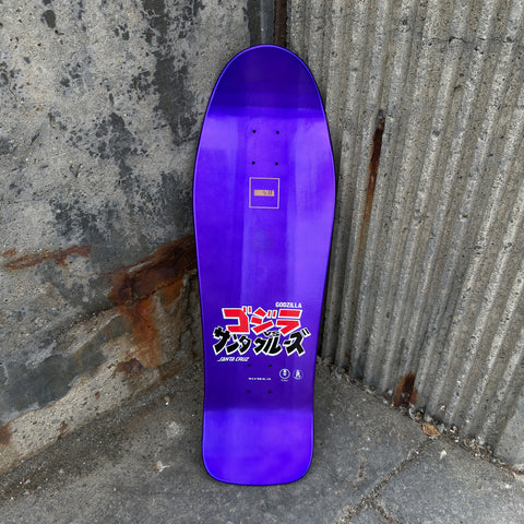 Santa Cruz Shin Godzilla Knox Firepit Purple Skateboard Deck