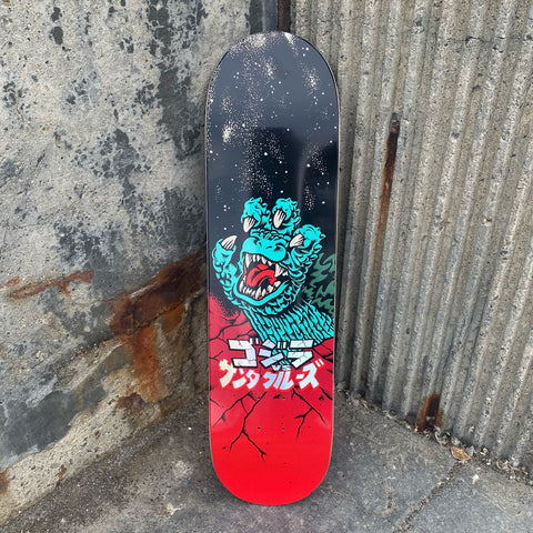 Santa Cruz Godzilla Hand Popsicle Skateboard Deck