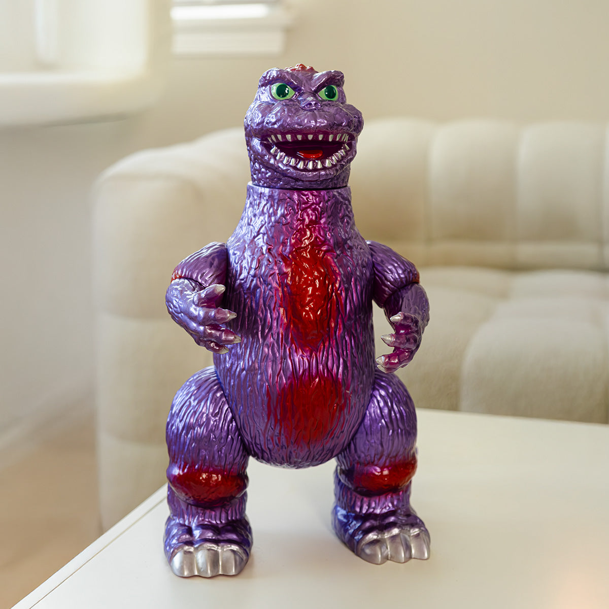 Giant Pretty Godzilla Metallic Purple with Red Overspray