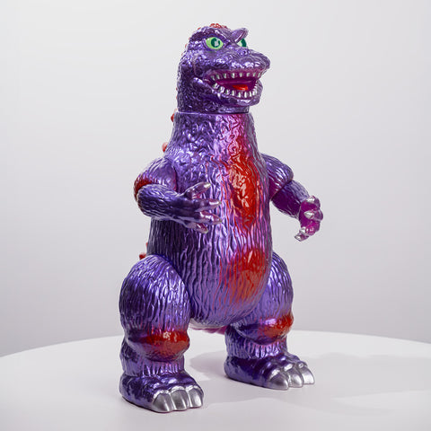 Giant Pretty Godzilla Metallic Purple with Red Overspray