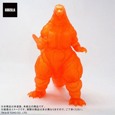 Toho 30cm Series Yuji Sakai Sculpt Collection Godzilla (1995) Sofubi Assembly Kit Clear Orange Ver. “Hong Kong Landing”