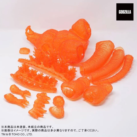 Toho 30cm Series Yuji Sakai Sculpt Collection Godzilla (1995) Sofubi Assembly Kit Clear Orange Ver. “Hong Kong Landing”