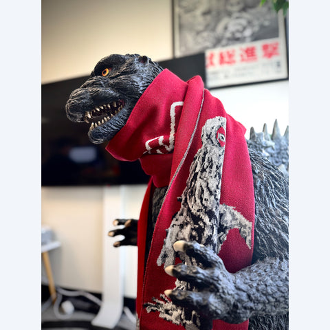 Godzilla vs. Hedorah Knitted Scarf - Red