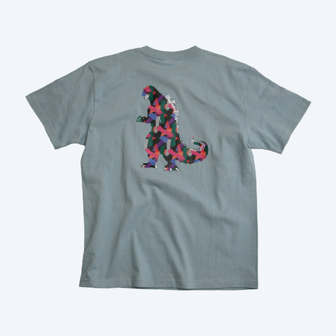 Godzilla the Art Blue T-shirt