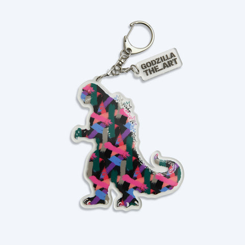 Godzilla the Art Acrylic Keychain Brushstrokes
