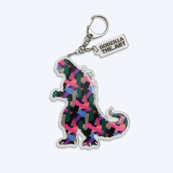 Godzilla the Art Acrylic Keychain Brushstrokes