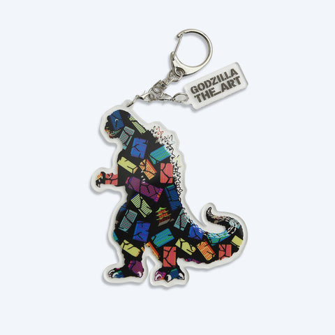 Godzilla the Art Black Acrylic Keychain