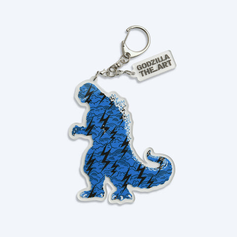 Godzilla the Art Blue Acrylic Keychain