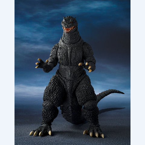 S.H.MonsterArts Figure Godzilla (2004) Heat Ray Ver. VS New Gotengo